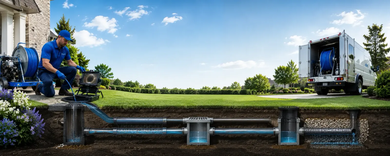 Outdoor drain cleaning information for Olcott, NY
